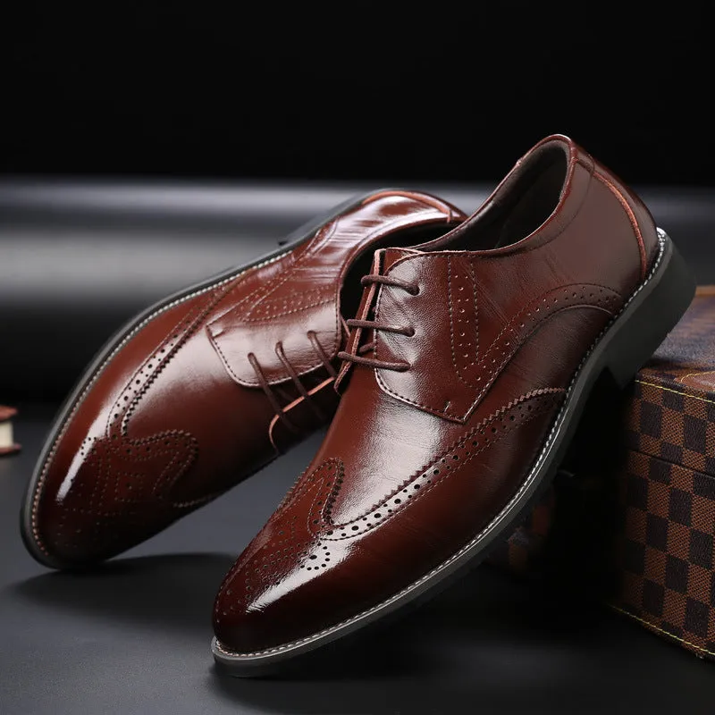 Men's Black Leather Shoes