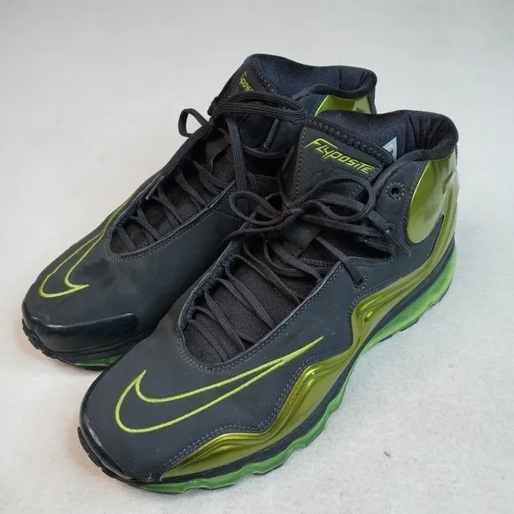 MENS Nike Air Max Flyposite BLK/GREEN SHOES SZ:9.5