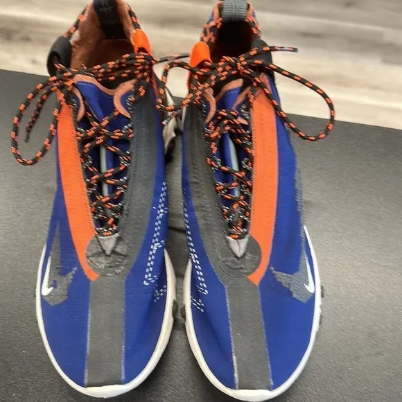Men’s Nike Blue React mid run shoes‎ SZ 7.5