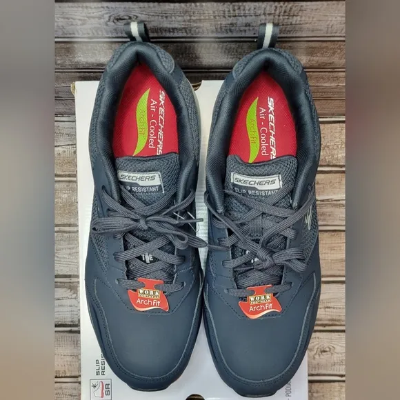 Men's Skechers Lace Up Safety Arch Fit Sr Comp Toe
