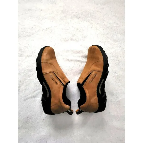 Merrell Big Kids Jungle MOC Nubuck Shoes Hiking Sneaker  Brown Nubuck Size US 7M