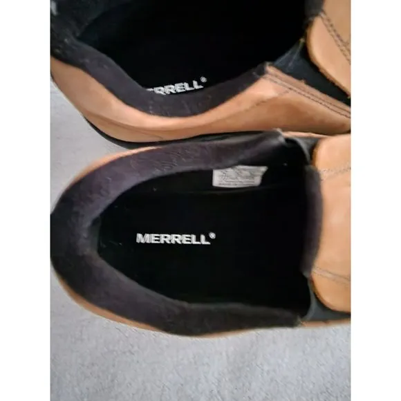 Merrell Big Kids Jungle MOC Nubuck Shoes Hiking Sneaker  Brown Nubuck Size US 7M