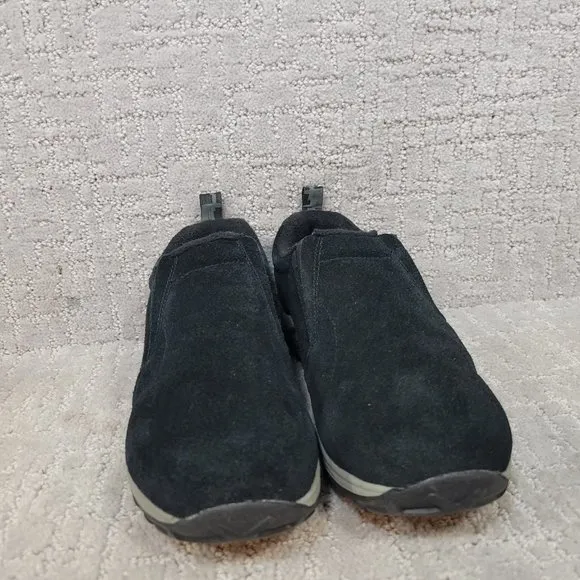 Merrell Jungle Moc Frosty Boys Size 5.5 Black Slip On Shoes Suede Leather NEW