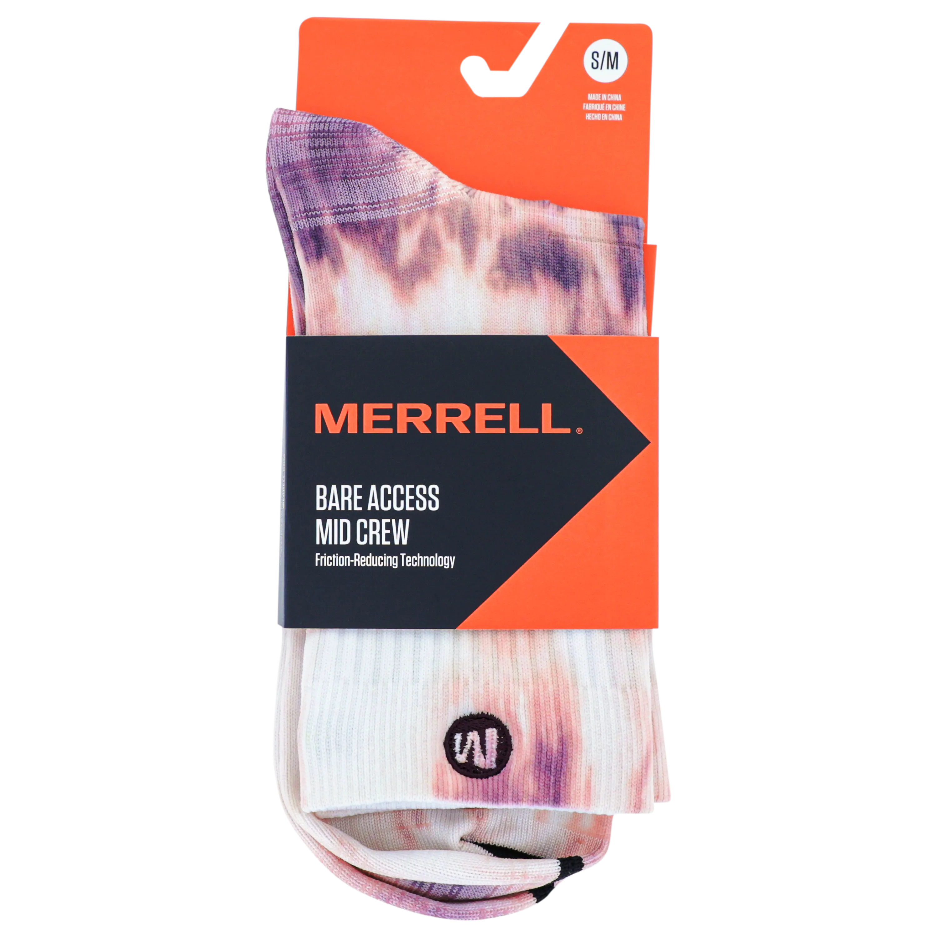 Merrell Lightweight Trail Run Mid Crew Sock with Blister Protection