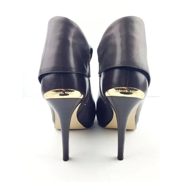 Michael Kors Womens Kendra Dark Chocolate Bootie - Size 7.5