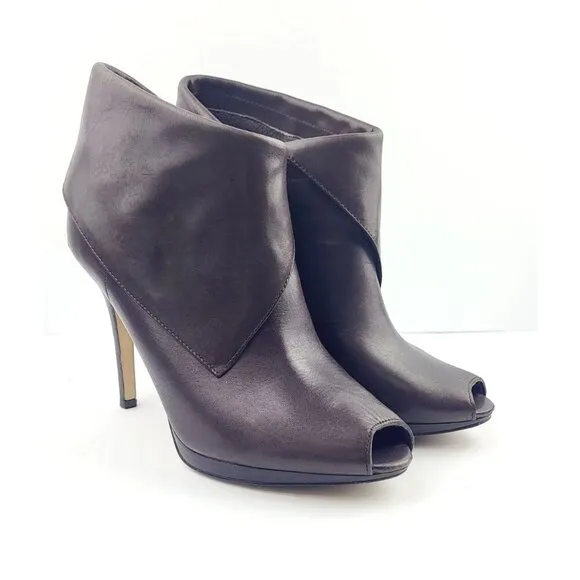 Michael Kors Womens Kendra Dark Chocolate Bootie - Size 7.5