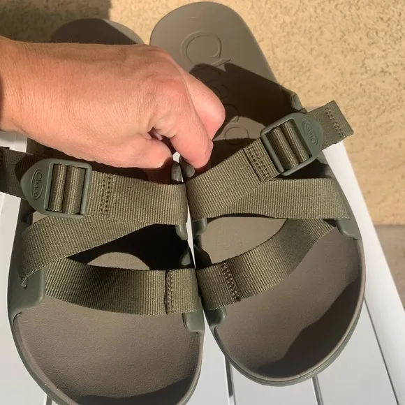 Military green Chaco slip on summer men shoes size 11