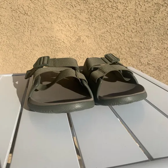 Military green Chaco slip on summer men shoes size 11