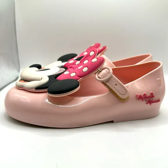 Mini Melissa Pink Minnie Mouse Shoes- Size 11- In Great Condition