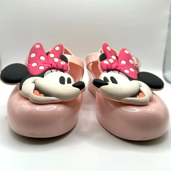 Mini Melissa Pink Minnie Mouse Shoes- Size 11- In Great Condition