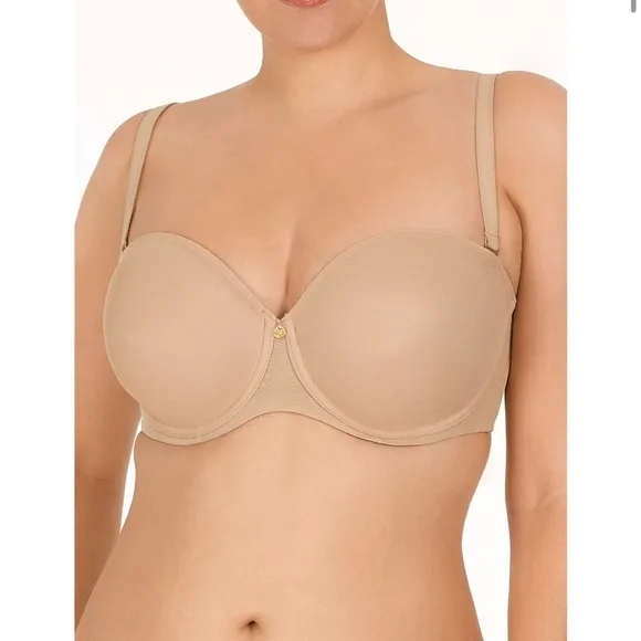 NATORI FULL FIGURE CONTOUR STRAPLESS BRA Nude Cafe