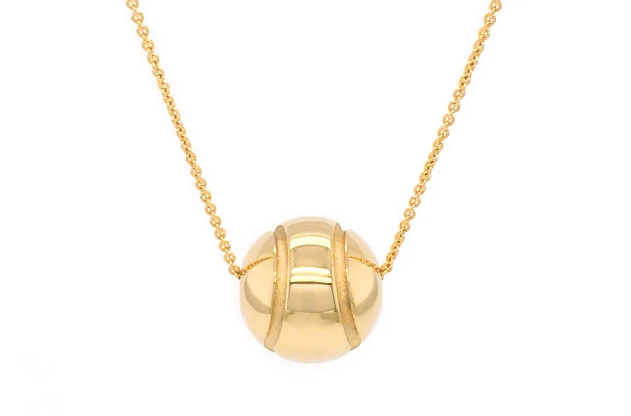 Necklace Tennis & Padel Ball 14kt Gold