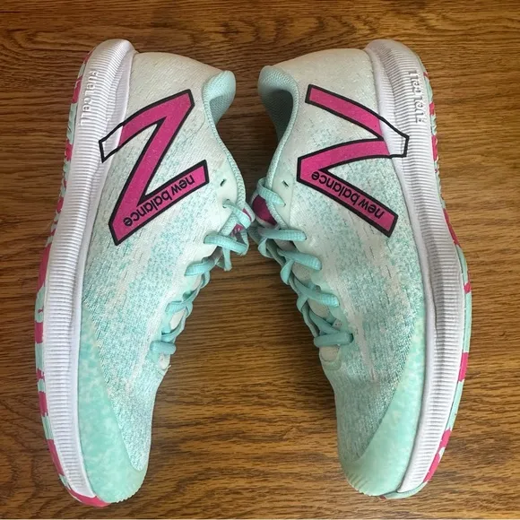 New Balance Fuelcell 996 Hardcourt Tennis Shoes White Pink Glo Glacier Wms 9.5