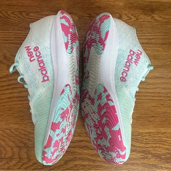 New Balance Fuelcell 996 Hardcourt Tennis Shoes White Pink Glo Glacier Wms 9.5