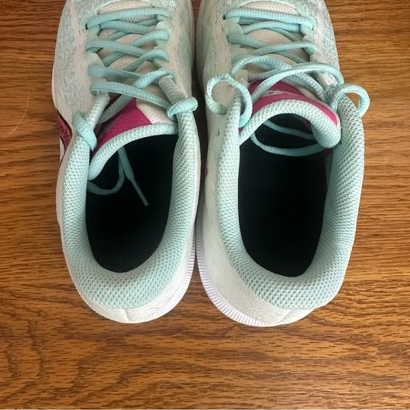 New Balance Fuelcell 996 Hardcourt Tennis Shoes White Pink Glo Glacier Wms 9.5