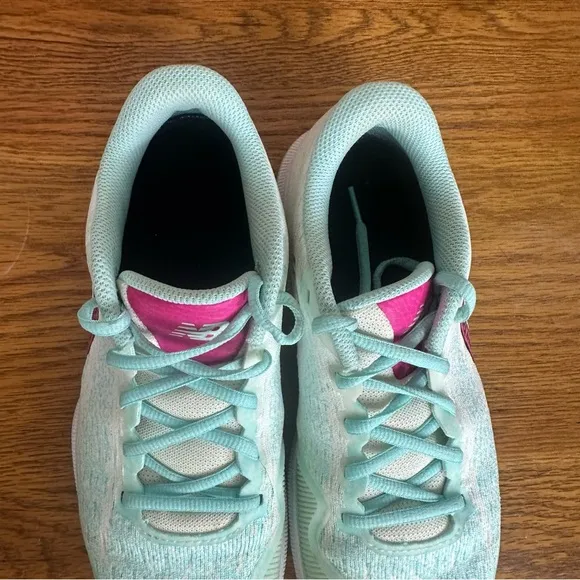 New Balance Fuelcell 996 Hardcourt Tennis Shoes White Pink Glo Glacier Wms 9.5