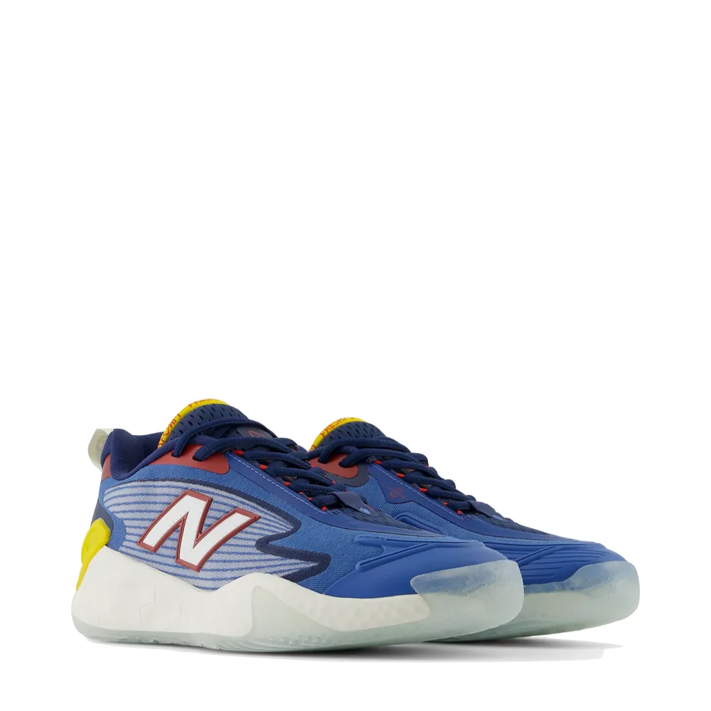 New Balance Women's Fresh Foam X CT-Rally Court Sneaker in Nb Navy with True Red and Ginger Lemon