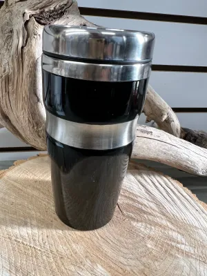 New Black Travel Mug! Non slip grip bottom