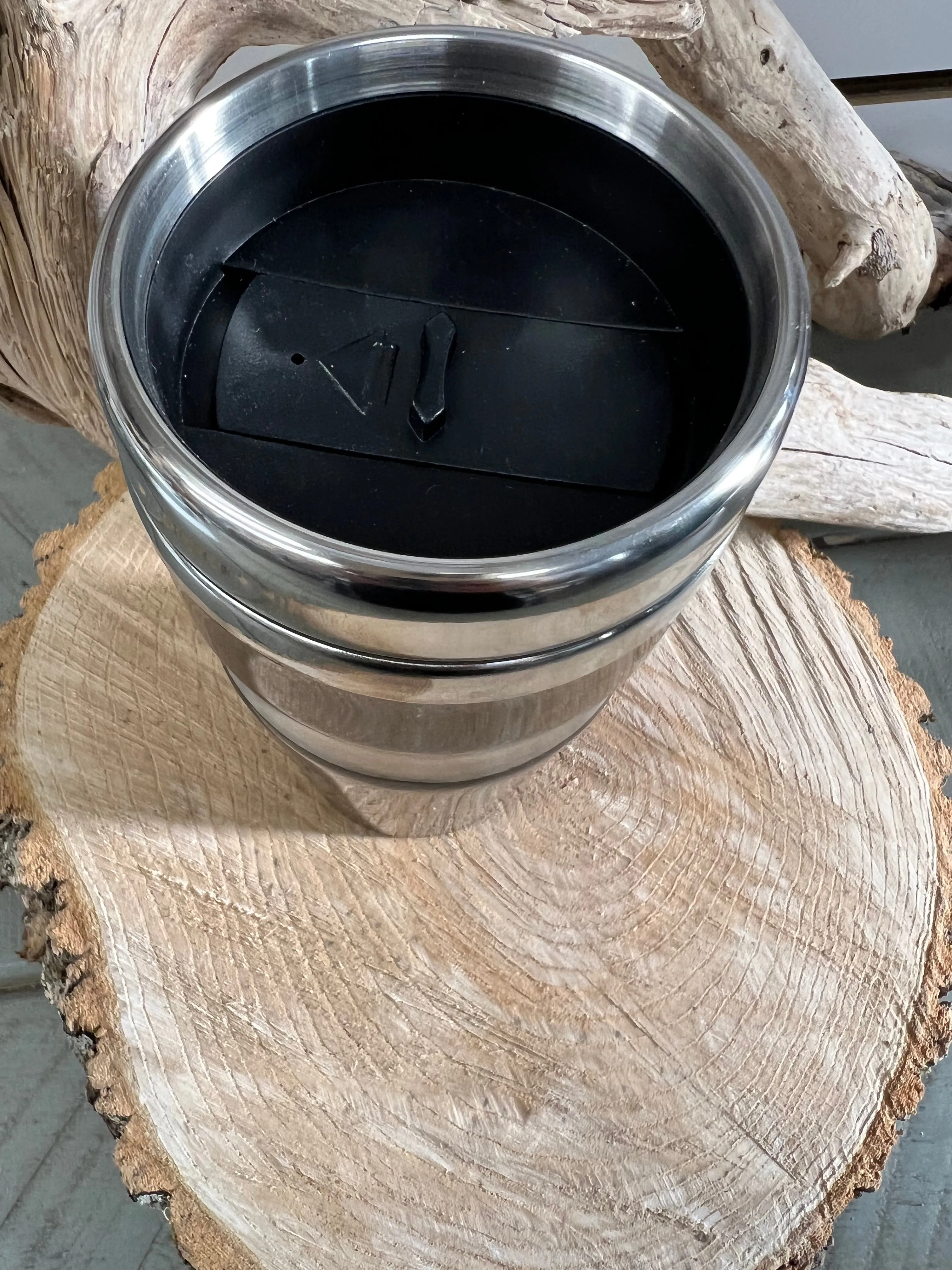New Black Travel Mug! Non slip grip bottom