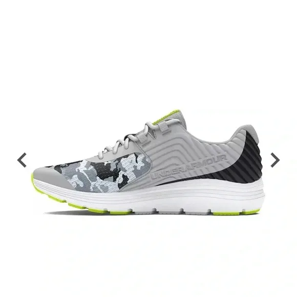 New boys Under Armour Kid's Grade School Outhustle Shoes camo Size 3Retail $75
