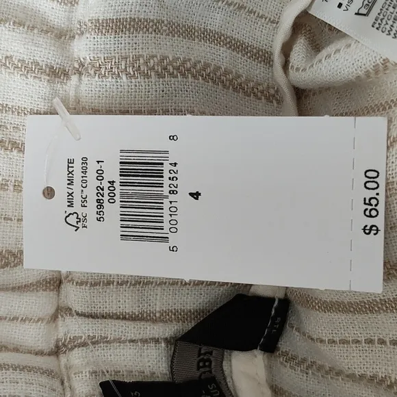 New BR Linen Blend Paperbag Shorts