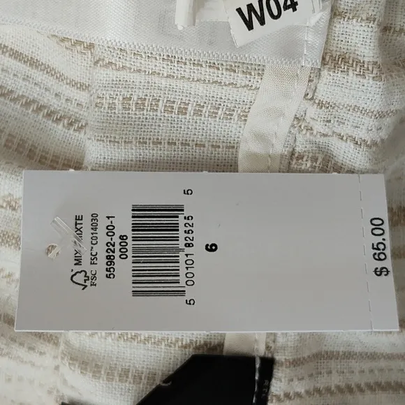New BR Linen Blend Paperbag Shorts