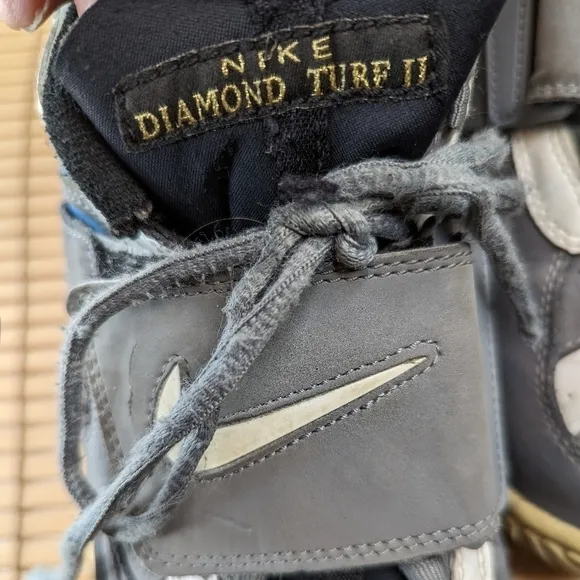 Nike Air Diamond Turf II 2 Cool Grey 487658 010 Deion Sanders Men’s Size 9