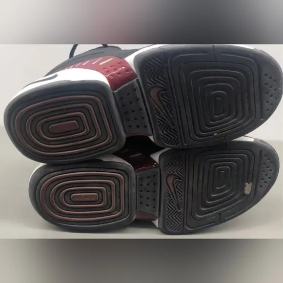 Nike Air Dura Comfort Basketball Shoes Black/ Maroon Men's Size 11
