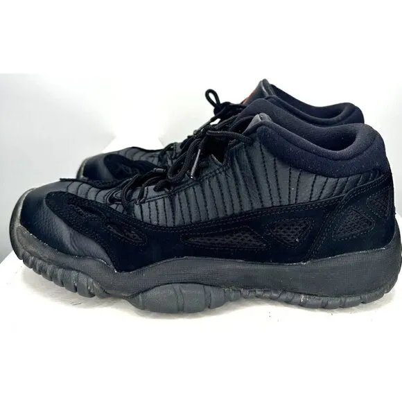 Nike Air Jordan 11 Retro Low IE GS Referee Shoes Youth Size 6Y Black 768873-003