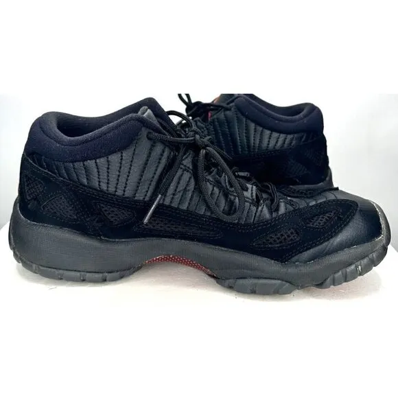 Nike Air Jordan 11 Retro Low IE GS Referee Shoes Youth Size 6Y Black 768873-003