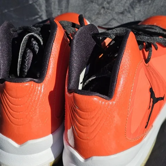 Nike Air Jordan 524959-801 Aero Flight Team Orange/Black-White Shoes Men's 10.5
