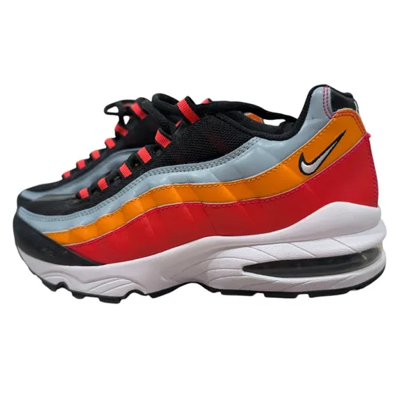 Nike Air Max 95 Sneakers, Size 6.5Y or 8W, Black/Red