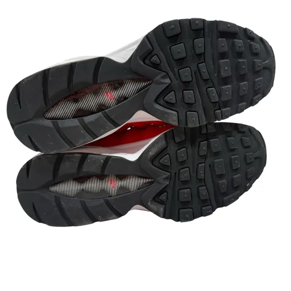 Nike Air Max 95 Sneakers, Size 6.5Y or 8W, Black/Red