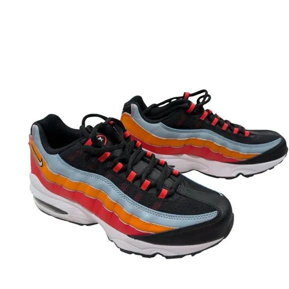 Nike Air Max 95 Sneakers, Size 6.5Y or 8W, Black/Red