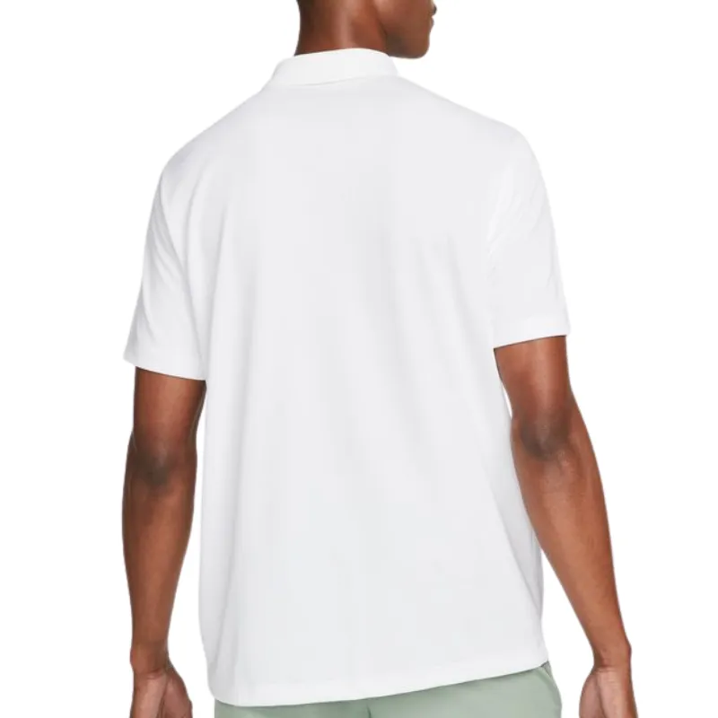 Nike Court Dri-FIT Mens Tennis Polo - White/Black
