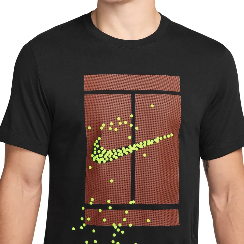 Nike Court Mens Tennis T-Shirt - Black