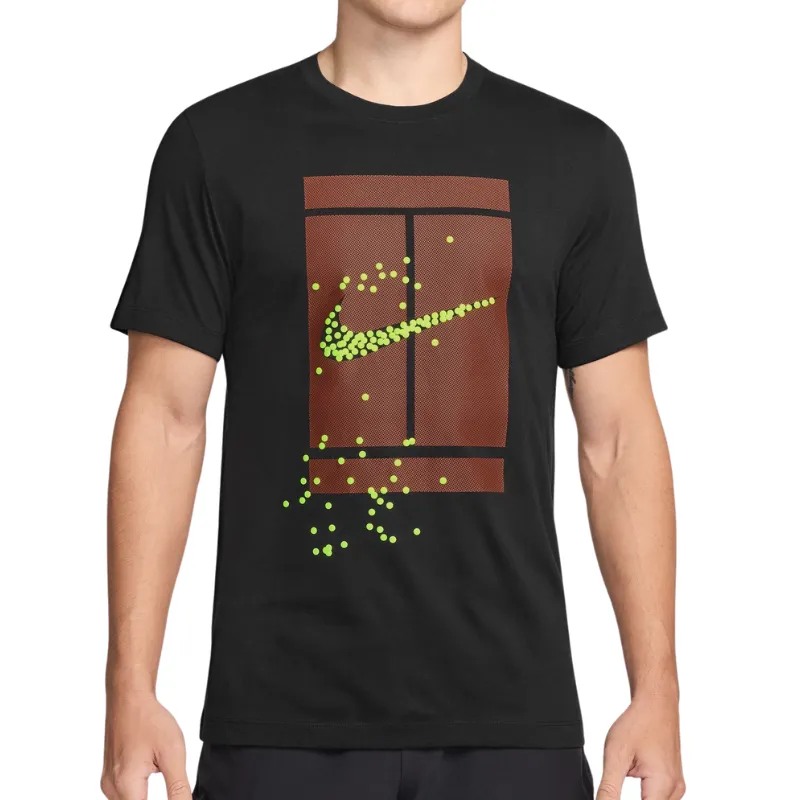 Nike Court Mens Tennis T-Shirt - Black