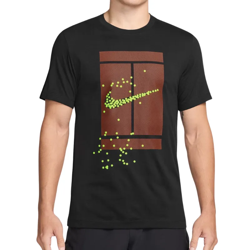 Nike Court Mens Tennis T-Shirt - Black