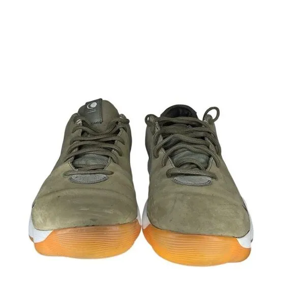 Nike Hyperdunk Kobe 2017 Low Premium Olive Gum Suede 897636-902 Mens Size 14
