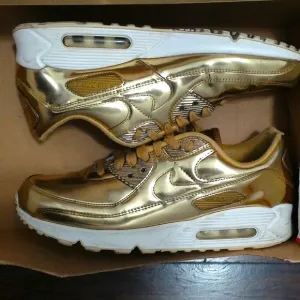 Nike Liquid Gold Metallic Air Max 90 SP Sneakers Mens 12.5