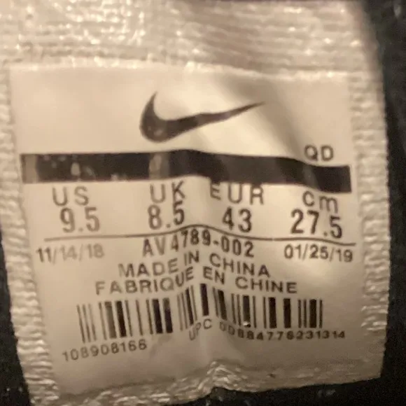 Nike M2K Techno Black Sneakers