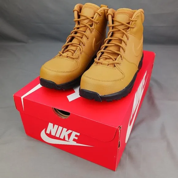Nike Manoa Leather Boots (GS) Wheat Black BQ5372 700