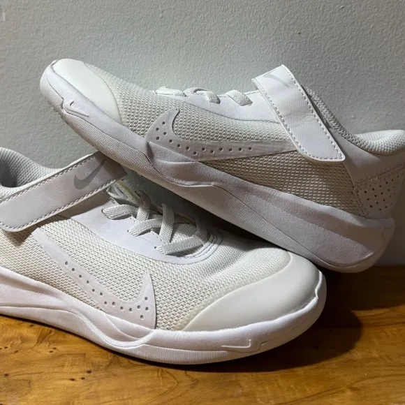 Nike Omni Multi Court Sneakers Running Shoes Youth Unisex Size 1 White Platinum