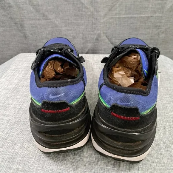 NIKE WAFFLE ONE (GS) SHOES BLACK/BLUE YOUTH SIZE 6Y DV2235-400