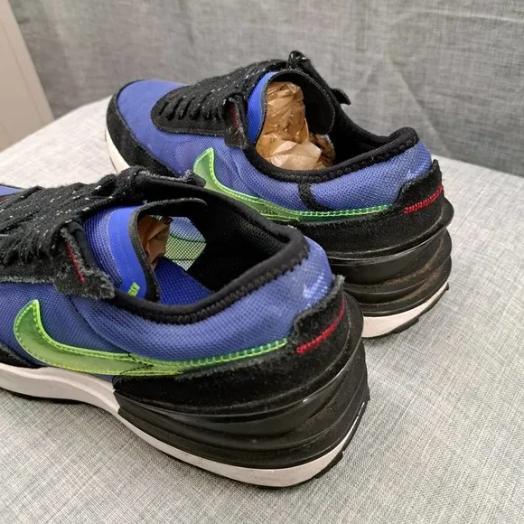 NIKE WAFFLE ONE (GS) SHOES BLACK/BLUE YOUTH SIZE 6Y DV2235-400