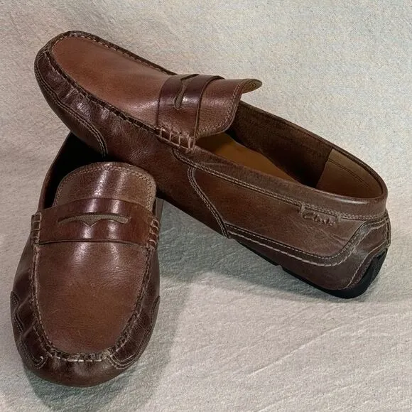 NWOT Clarks Driving Loafers Mens Size 10M