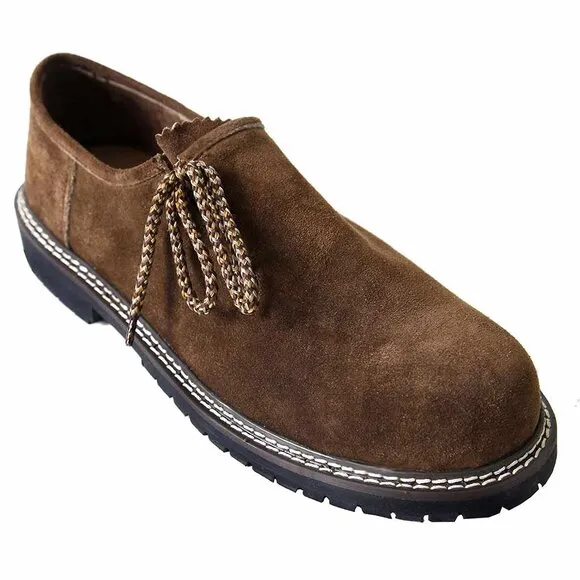 Oktoberfest Men Shoes Dark Brown German Costume Bavarian Shoes NEW