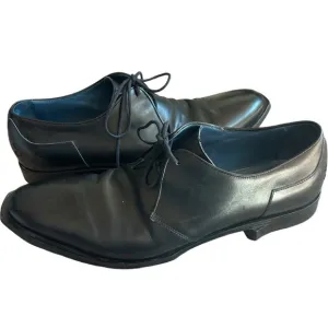 Oliver Sweeney men’s roller black leather dress shoes size 10.5 oxfords rare cut