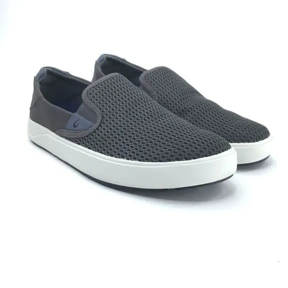 Olukai Lae'ahi Shoes Men's sz 7 Slip-on Loafer Grey Mesh Casual Convertible