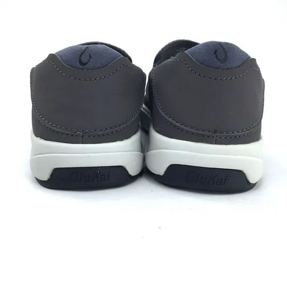 Olukai Lae'ahi Shoes Men's sz 7 Slip-on Loafer Grey Mesh Casual Convertible